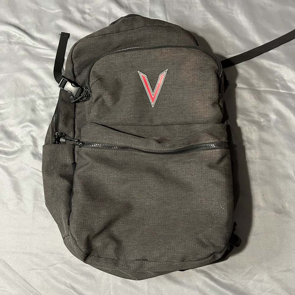Vans Realm Backpack Heathered Dark Gray with V Logo